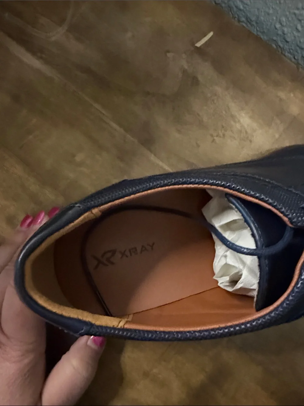 Men's XRAY Navy Cap-Toe Lace-Up Dress Shoes size 13